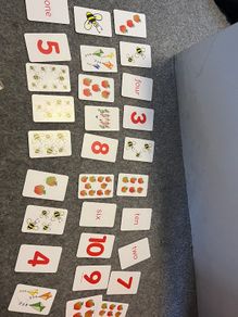 My first number Snap card game