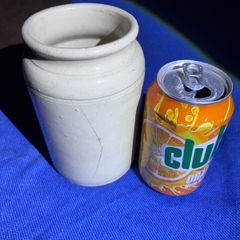 Vintage stoneware glazed marmalade jar