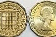 Old British pre decimal threepences