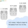 ALVABABY x6 Reusable Cloth Nappies with 2 Inserts Each Image 10