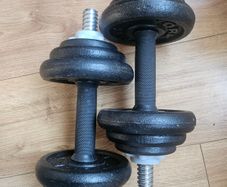Dumbell set (cast iron)