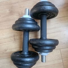 Dumbell set (cast iron)