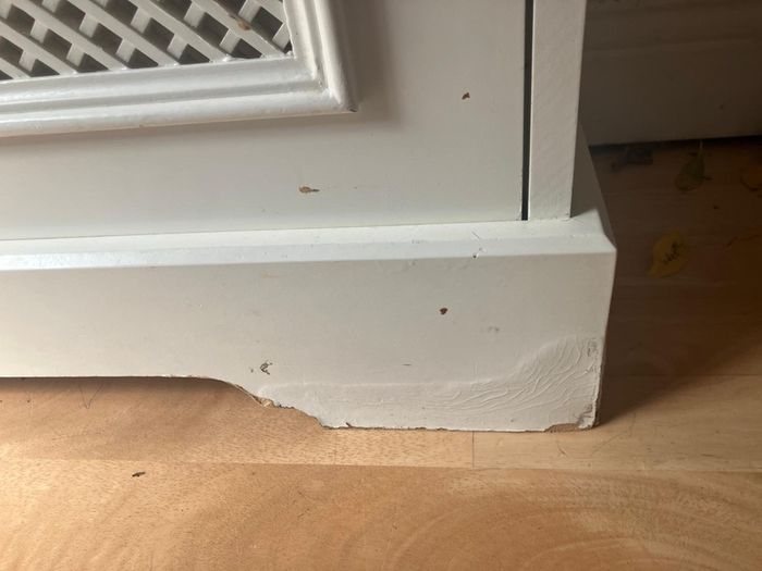Radiator cover and display unit
