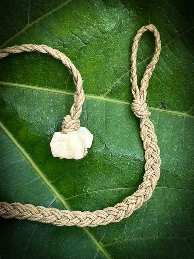 1 Tribal Style Ethically Sourced Bone and Cord Necklace