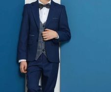 Boys 5 Piece Blue Royal Benetti Suit (Age8, Chest 28)