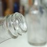 474 - Set of 6 Vintage Clear Glass Cork Screw Top Collectible Decorative Bottles Image 10
