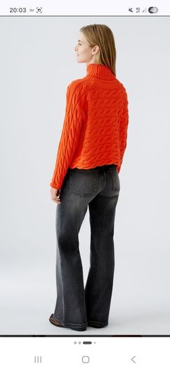 German brand Oui Cotton Jumper - Cherry Tomato - UK 12 - BNWT RRP 100