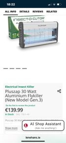 Electric fly killer
