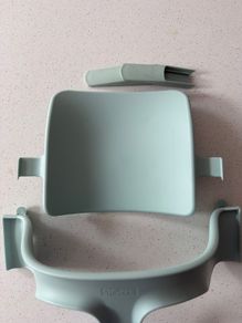 Tripp trapp baby seat and extender gliders in soft mint