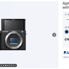 Brand new Alpha 6400 E-mount camera with APS-C Sensor