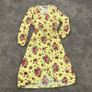 Yellow wrap dress Image 3