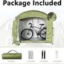 Bike Storage Shed Tent, Portable Bicycle Storage Sheds 210D Oxford PU4000 Waterproof Bike Cover Shelter for 2 Bikes, Perfect for Outdoor Camping Lawn Bike Storage, Garden Tools (200x80x165cm) Image 3