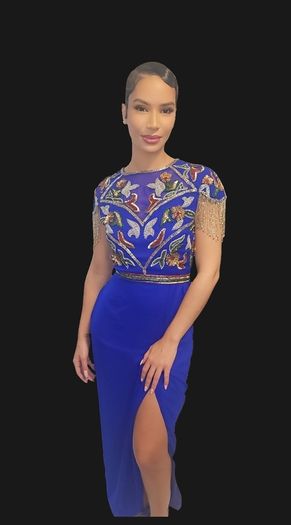 Lollies Embellished Midi Curve Dress