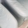 green leather couch and 2 arm chairs Image 7