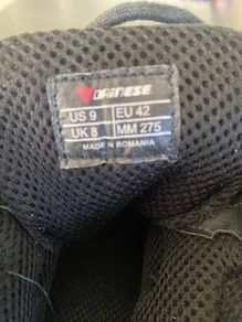 Dainese over ankle motorbike shoes