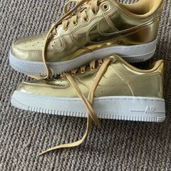 Never Worn Gold Nike Air Force 1