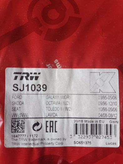 Rear Brake Caliper repair Skoda Octavia Ford Galaxy Seat Toledo, Audi, Seat Leon Brake Caliper Repair Kit(new)