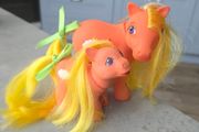 Mammy and Son Custom Lighting Mountain Boy Ponies using MLP G1 Base My Little Pony