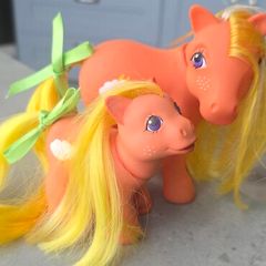 Mammy and Son Custom Lighting Mountain Boy Ponies using MLP G1 Base My Little Pony