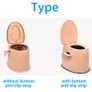 Portable And Movable Toilet With Paper Roll Holder Image 4