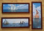 Set of 3 Nautical Framed Photos For Sale