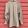 Vintage Tan Beige Check Plaid Shirt Image 2
