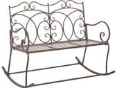 Garden Bench 104 cm Iron Antique Brown