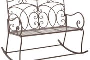 Garden Bench 104 cm Iron Antique Brown