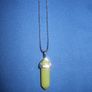 SALE!  Yellow-Green Short Pendant Necklace  - new Image 2