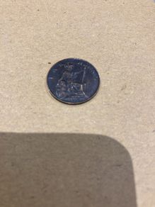 Old 1913 English Farthing