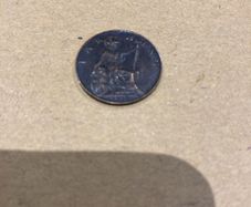 Old 1913 English Farthing