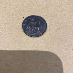 Old 1913 English Farthing