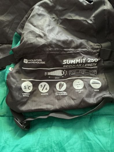 Mountain warehouse sleeping bag 250