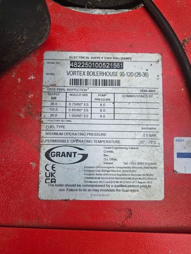 grant vortex boiler