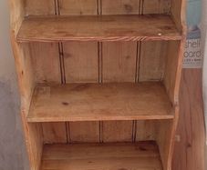 vintage wooden cabinet with 2 drawers. Perfect for an update/ re modelling with chalk paint etc.