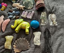Shop closed job lot all different types of crystal