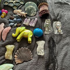 Shop closed job lot all different types of crystal