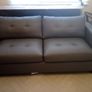 New Leather Grey 3 Seater Sofa Image 4
