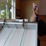 Bathroom mirror storage unit,with sensor lights ,shaver socket Image 5