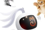 Interactive Cat Ball Toy Set, Fun Tracker, Automatic Rolling Chase Ball with Fluffy Tail, A Small Mice, Rechargeable