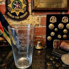 Dublin Fire Brigade Personalised Engraved Pint Glass