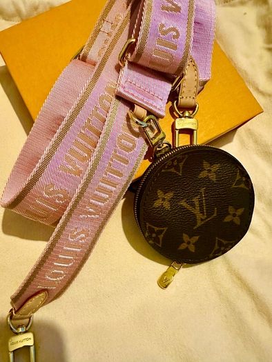 Genuine Louis Vuitton Inscribed Jacquard bag strap