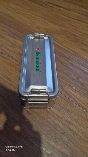 Heineken chronograph watch with leather strap