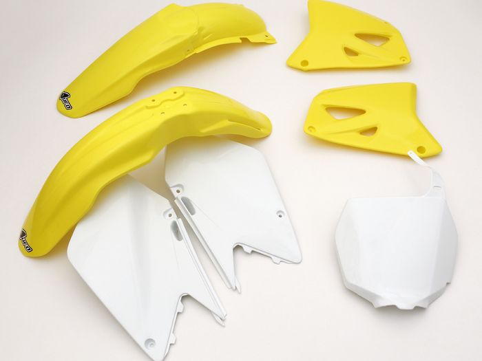 Ufo 5 Piece Motocross Plastic Kit Suzuki Rm 125 250 2001-2002