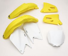 Ufo 5 Piece Motocross Plastic Kit Suzuki Rm 125 250 2001-2002