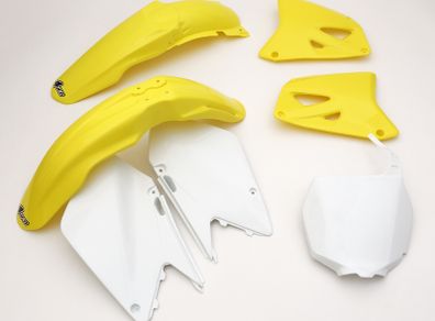 Ufo 5 Piece Motocross Plastic Kit Suzuki Rm 125 250 2001-2002