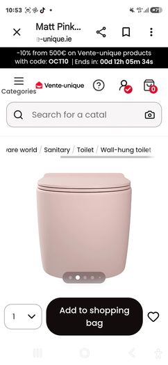 matt pink toilet