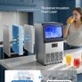 Commercial Ice Maker Machine 36 kg/24h with 6 kg Storage Capacity, Countertop/Freestanding/Under Counter Image 3