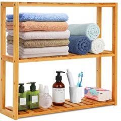 3-Tier Bamboo Bathroom Shelf
