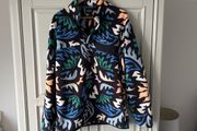 Patagonia Men's Flora Pattern Fleece Black Large